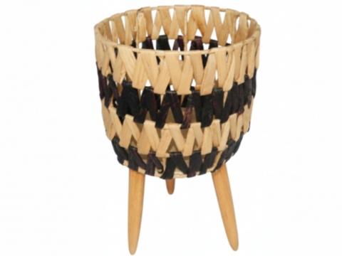 Vietnam water hyacinth planter open weaved